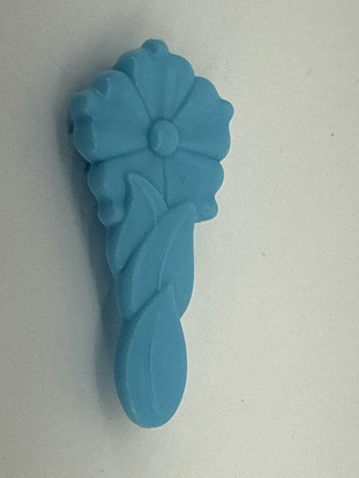 G1 My Little Pony Light Blue Flower Brush 1980s Accessory Vintage Hasbro HTF