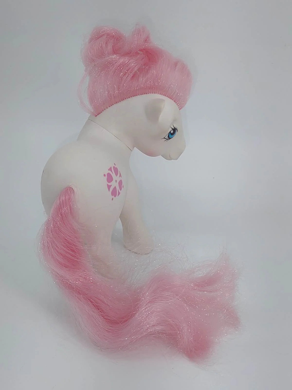 My Little Pony G1 Sundance 1983 Earth Pony White Pink Hearts Vintage Hasbro NWT