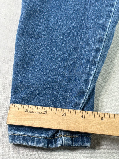 Guess Sexy Curve Skinny Jeans Womens Blue Stretch Denim Mid Rise Faded Wash 30