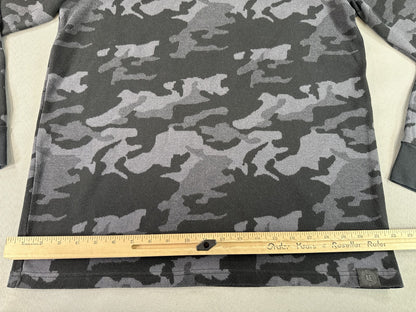American Eagle Camo Sweatshirt LT Black/Gray Cotton Pullover Long Sleeve