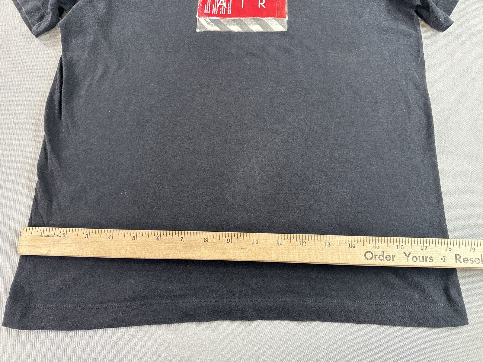 Nike Air Graphic Tee Mens L Black Cotton Crewneck Short Sleeve Breathable