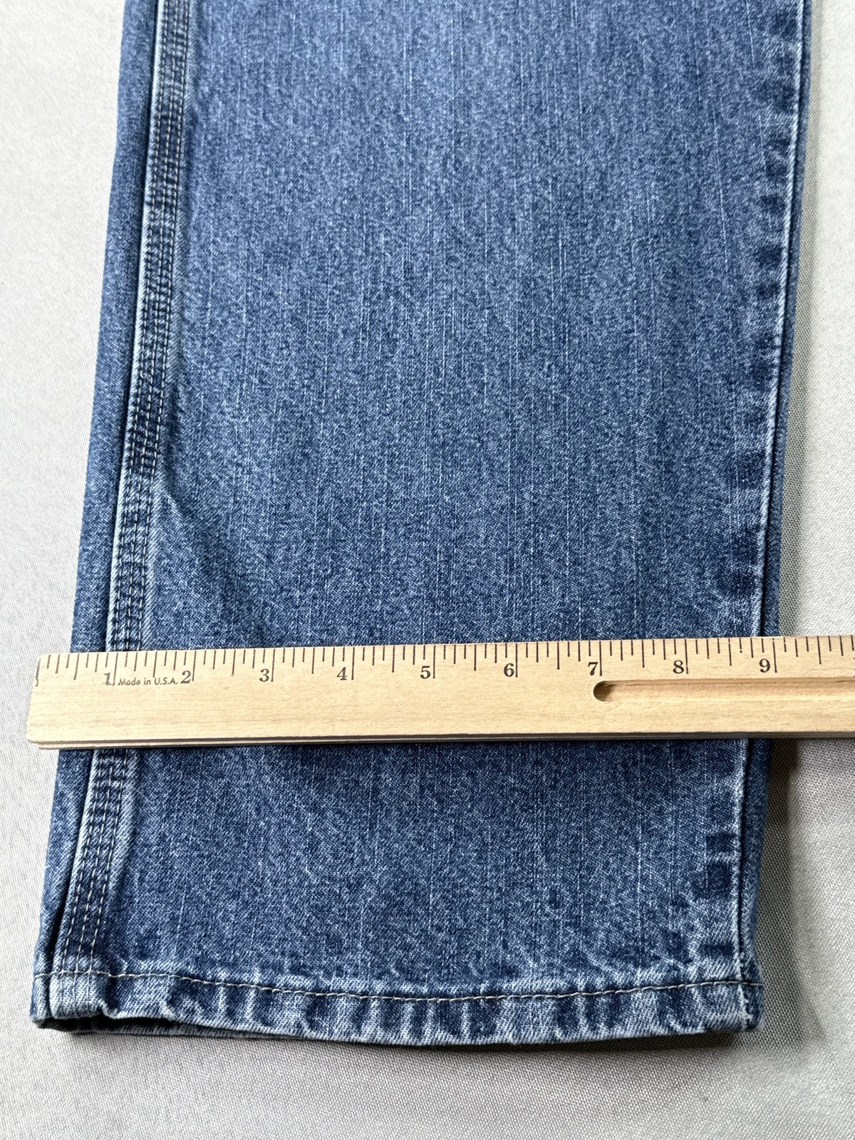 Wrangler Jeans 29 x 30 Mens 29x30 Blue Denim Straight Leg Vintage Wash Cotton