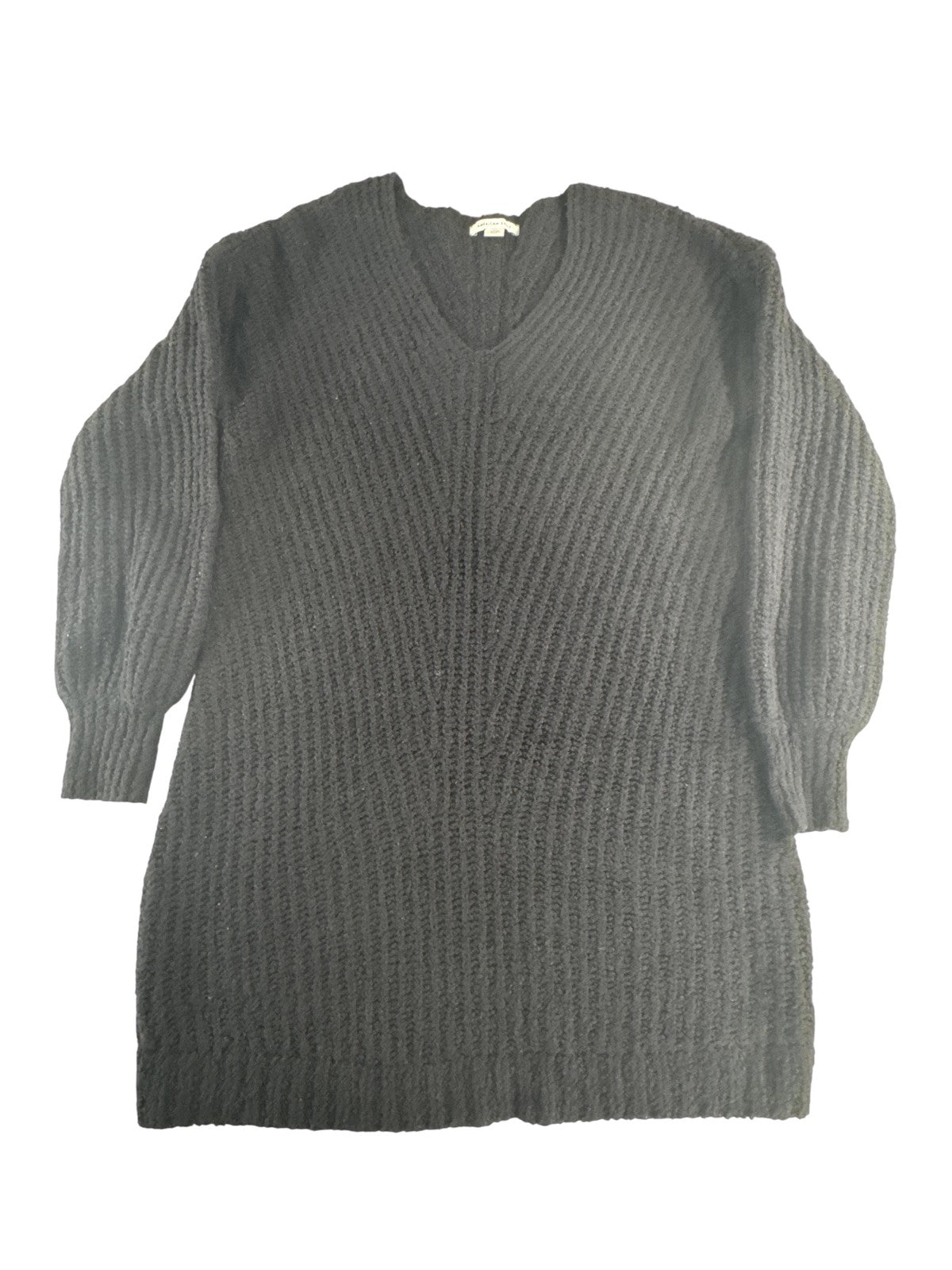 American Eagle Sweater Womens Small Textured V Neck Pullover Knit Cozy Soft 57