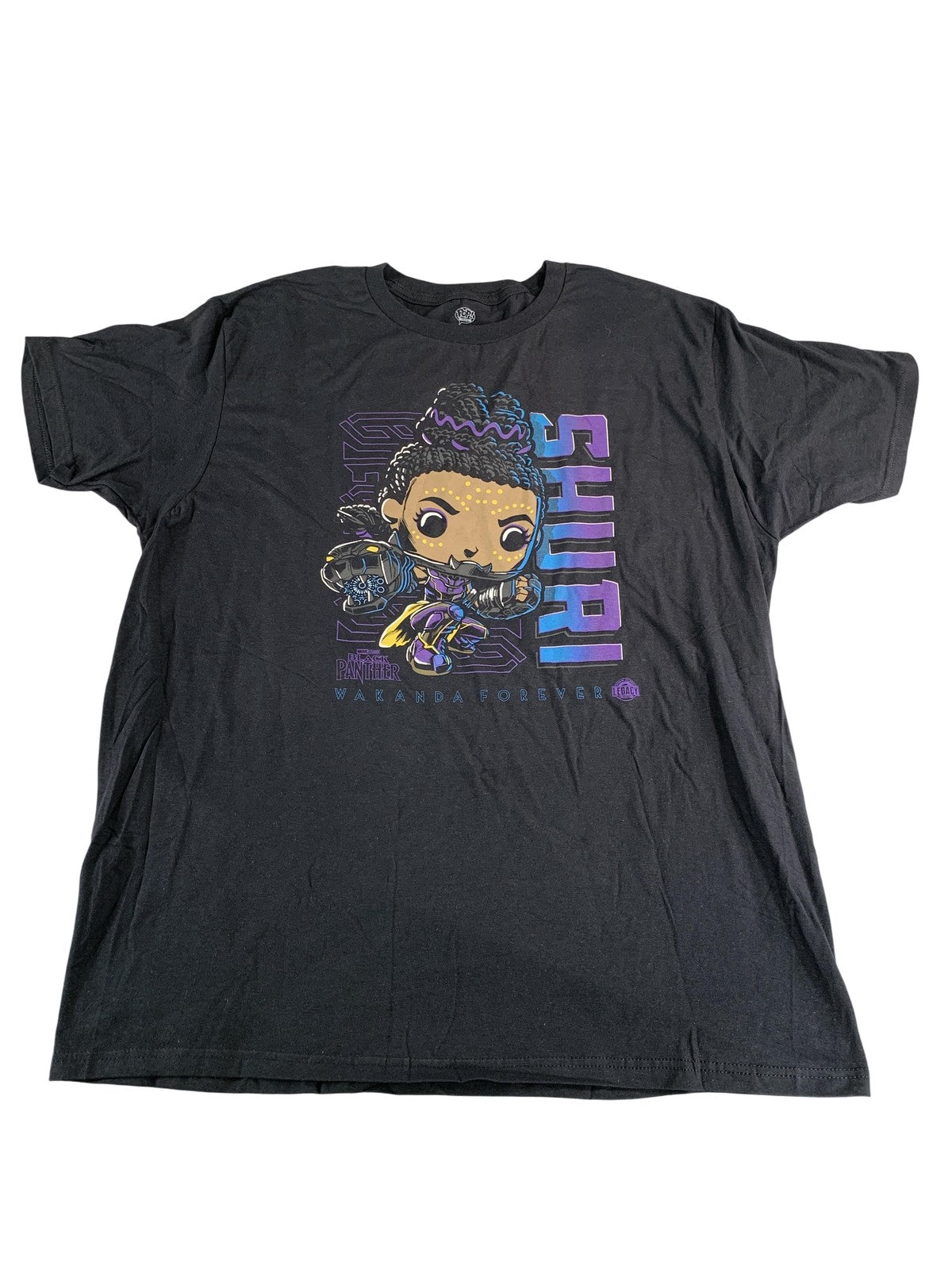 Marvel Black Panther Shuri Shirt Mens XL Black Wakanda Forever Legacy Tee Pop