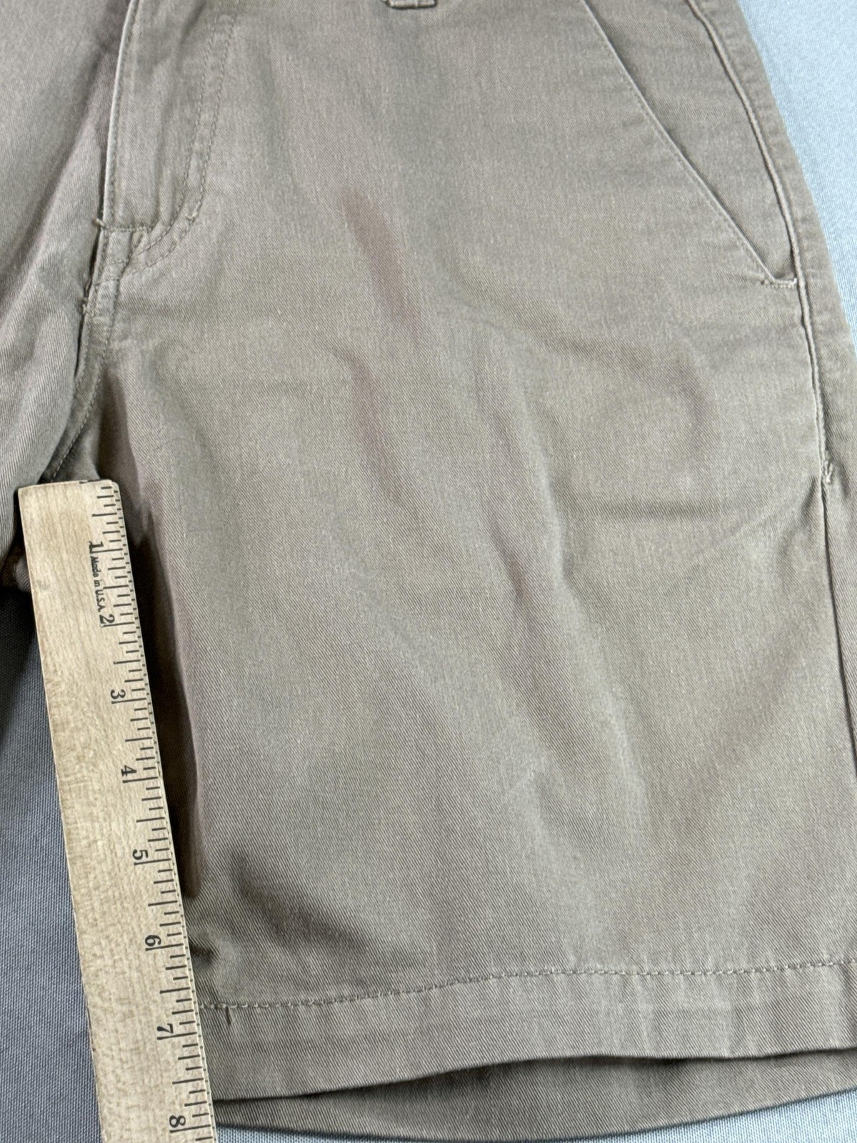 Men's Khaki Shorts 30 Cotton Blend Wear Classic Fit