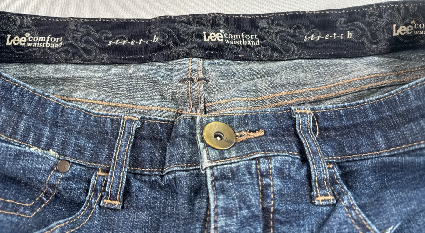 Lee Comfort Waistband Stretch Bootcut Jeans Women’s 12 Medium Blue Denim