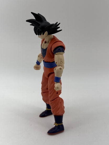 B.S./S./JTA Goku Anime Action Figure 6 Inch Orange Blue Plastic Articulated Ball