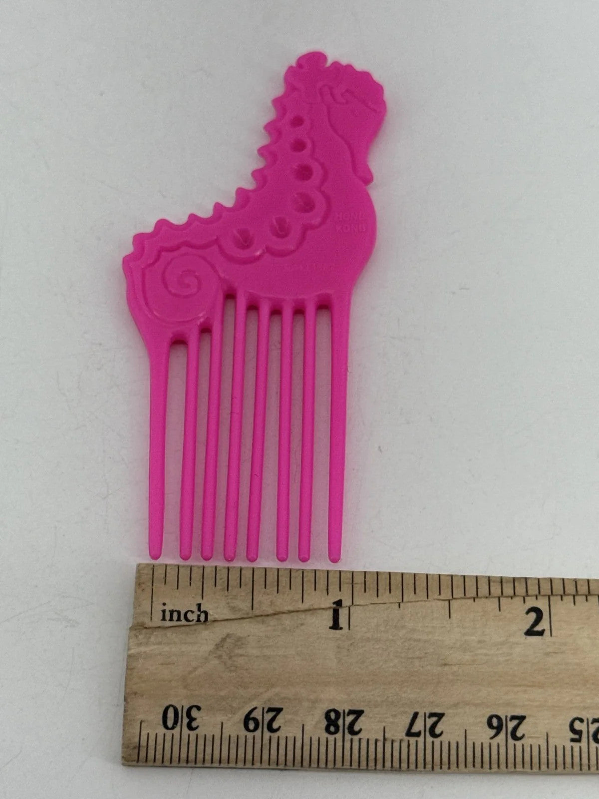 1987 Mattel Island Fun Barbie Pink Seahorse Comb Toy Apparel Clothing New NWT