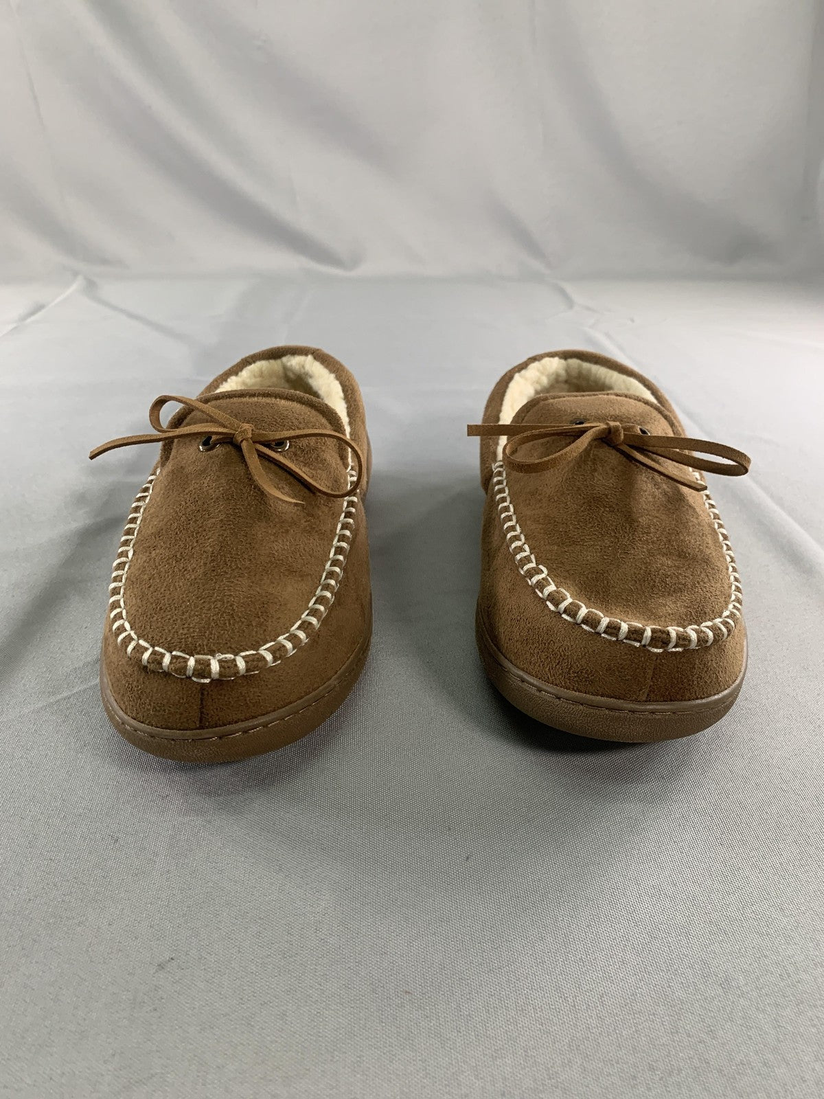 Levis Comfort Lite Moccasin Slippers Mens Size 8 5 Brown Memory Foam Shoes red