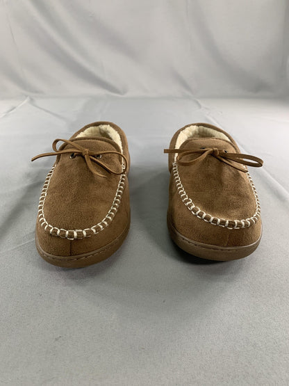 Levis Comfort Lite Moccasin Slippers Mens Size 8 5 Brown Memory Foam Shoes red