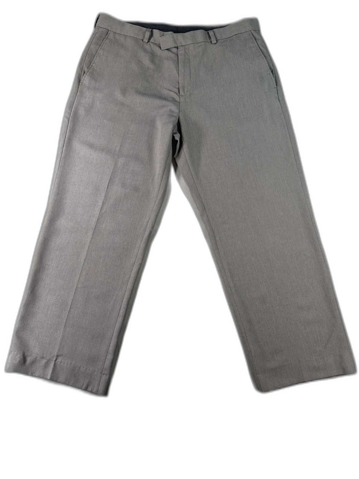 Kenneth Cole Reaction Slim Fit 38 X 30 Pants Dress 38x30 Gray 100% Polyester
