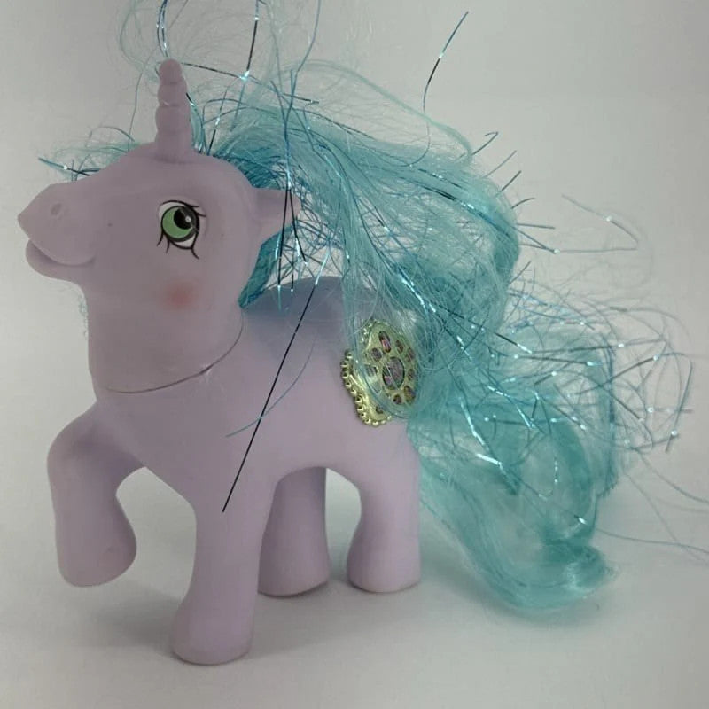 Princess Sparkle My Little Pony G1 Unicorn 1987 Hasbro Amethyst Turquoise Hair