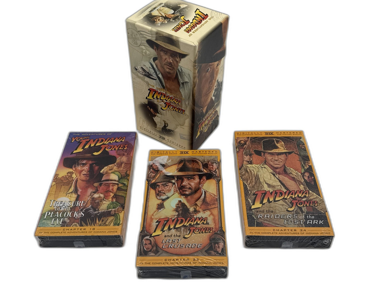 Paramount Indiana Jones VHS Box Set Trilogy Raiders Temple Doom Last Crusade Ark