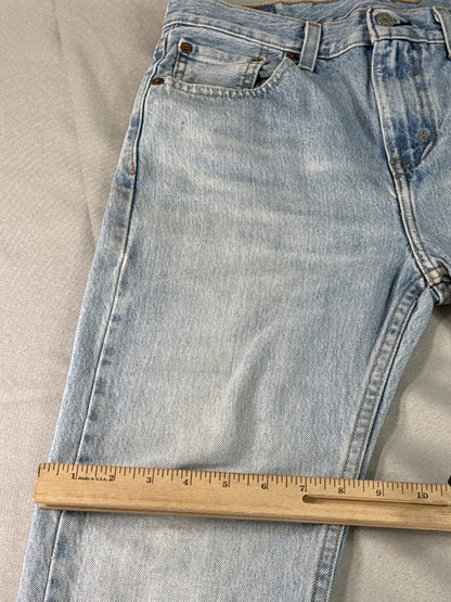 Levi's 510 Straight Jeans 30 Unisex Light Wash Denim Vintage Leg Made in