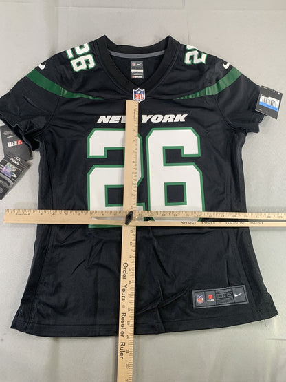 New York Jets Jersey Womens Medium NFL Football Nike On Field Bell 26 Shirt