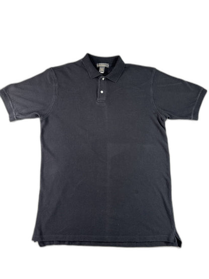 Banana Republic Black Polo Shirt Mens Short Sleeve Cotton Top