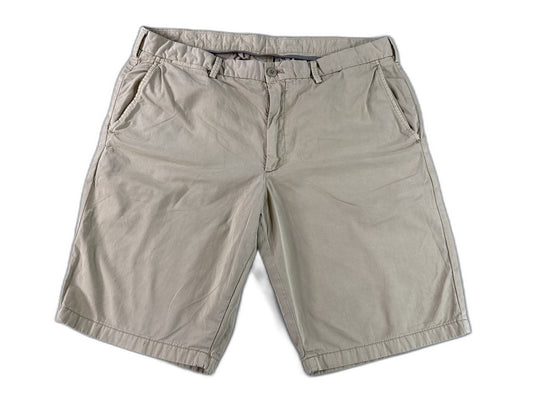 UNIQLO Chino Shorts Waist inch Beige 100% Cotton Breathable Flat Front Twill Men