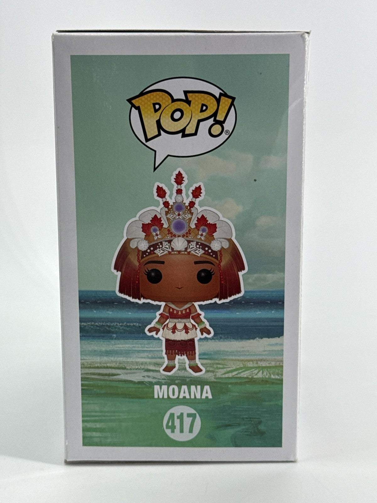 Funko Pop Disney Moana 417 Ceremony Dress Vinyl Figure Vaulted Princess Rare Red
