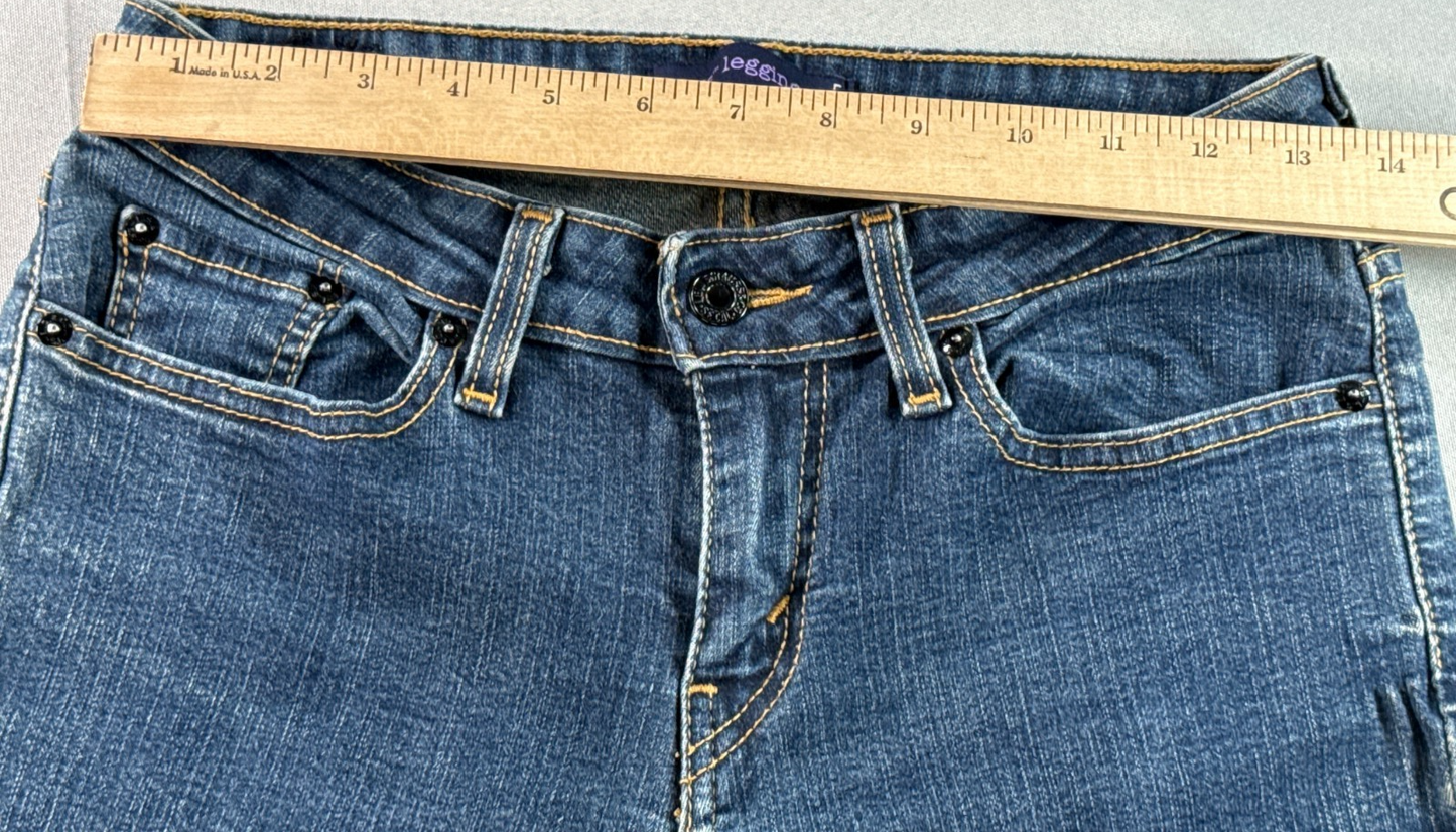 Levis 535 Legging Jeans Womens 7 Blue Skinny Stretch Mid Rise Denim Pants