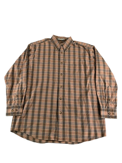 Orvis Shirt Mens Large Plaid Button Down Long Sleeve Casual Classic Outdoors 100