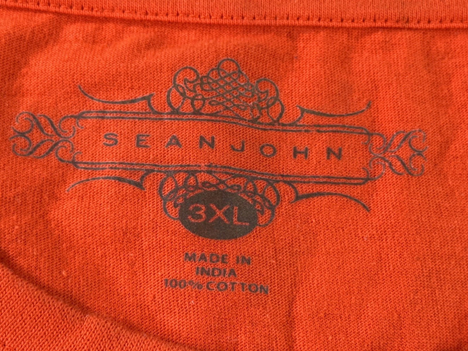Sean John Graphic Tee 3XL Red 100% Cotton Crewneck Short Sleeve Streetwear