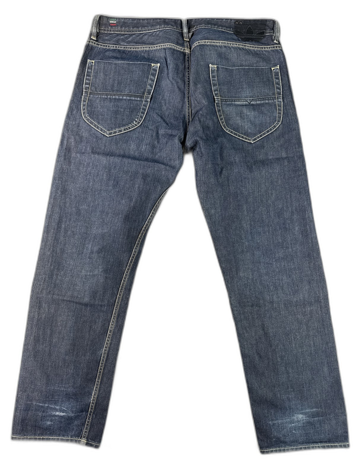 Diesel Straight Leg Jeans W36 L30 Blue 100% Cotton Mid Rise Pocket Button