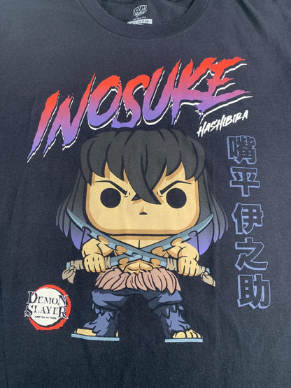 Demon Slayer Inosuke Hashibira Shirt Mens XL Black Funko Pop Tees Anime Graphic