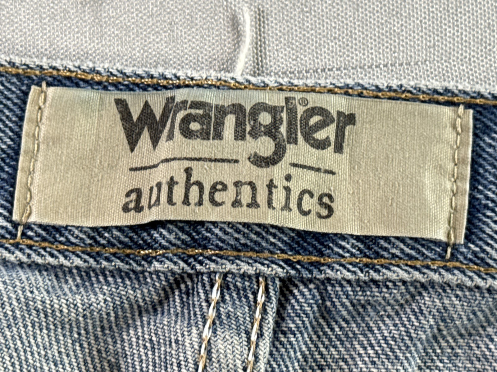Wrangler Straight Leg Jeans 46 X 30 46x30 Blue 100% Cotton Relaxed Fit Vintage