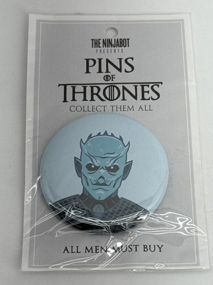 The Ninjabot Pins Of Thrones Button Pin Lot 3 Arya Brienne Night King Game Of