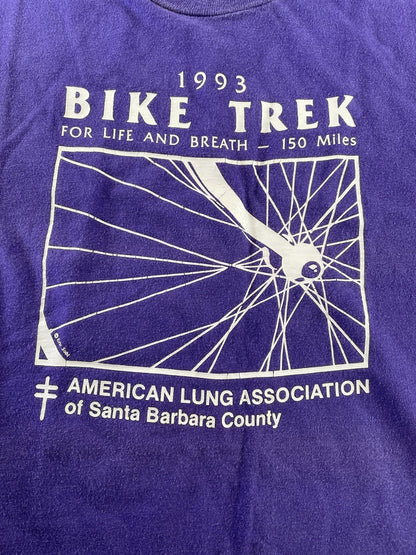 Vintage American Lung Association Bike Trek Shirt Mens XL 1993 Event Cycling 90s
