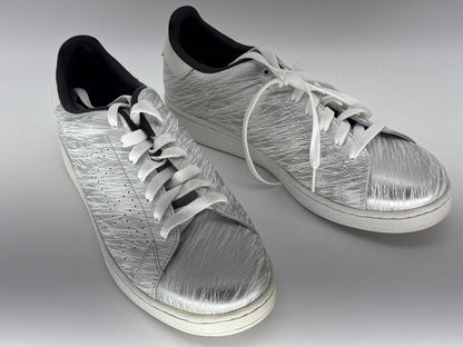 ALIFE Sneakers Womens 12 Silver Metallic Graphic Design Korea Leather