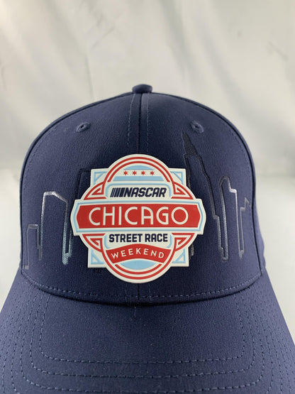 Chicago Street Race Hat Cap Strap Back Mens One Size Blue NASCAR Racing 2024