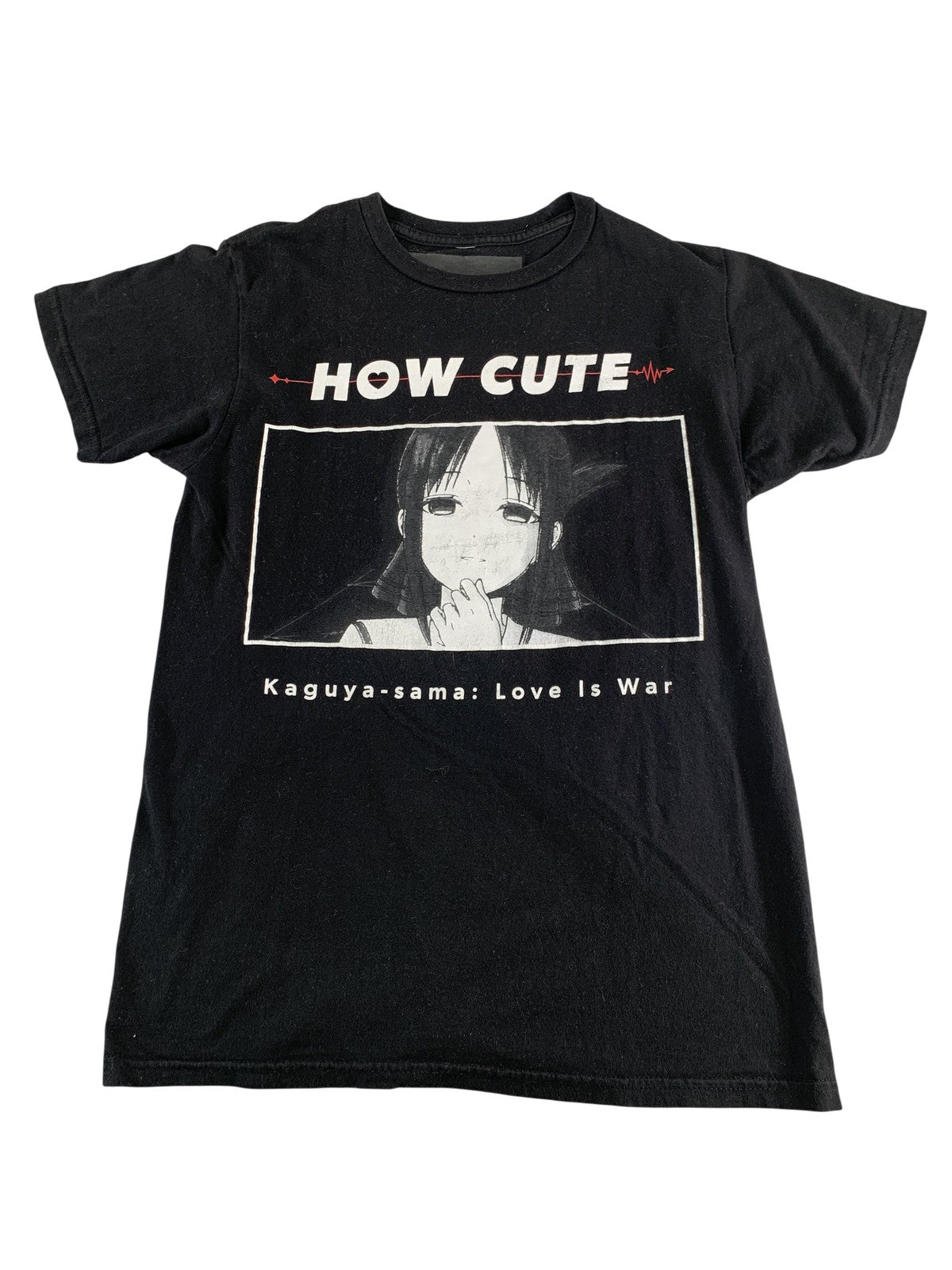 Kaguya-sama Love Is War Shirt Mens Medium Black Kaguya How Cute Anime Graphic on