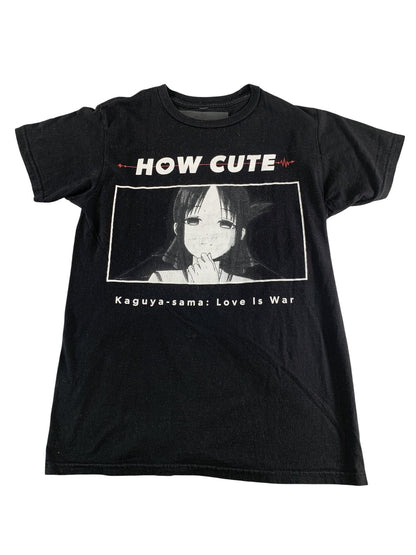 Kaguya-sama Love Is War Shirt Mens Medium Black Kaguya How Cute Anime Graphic on