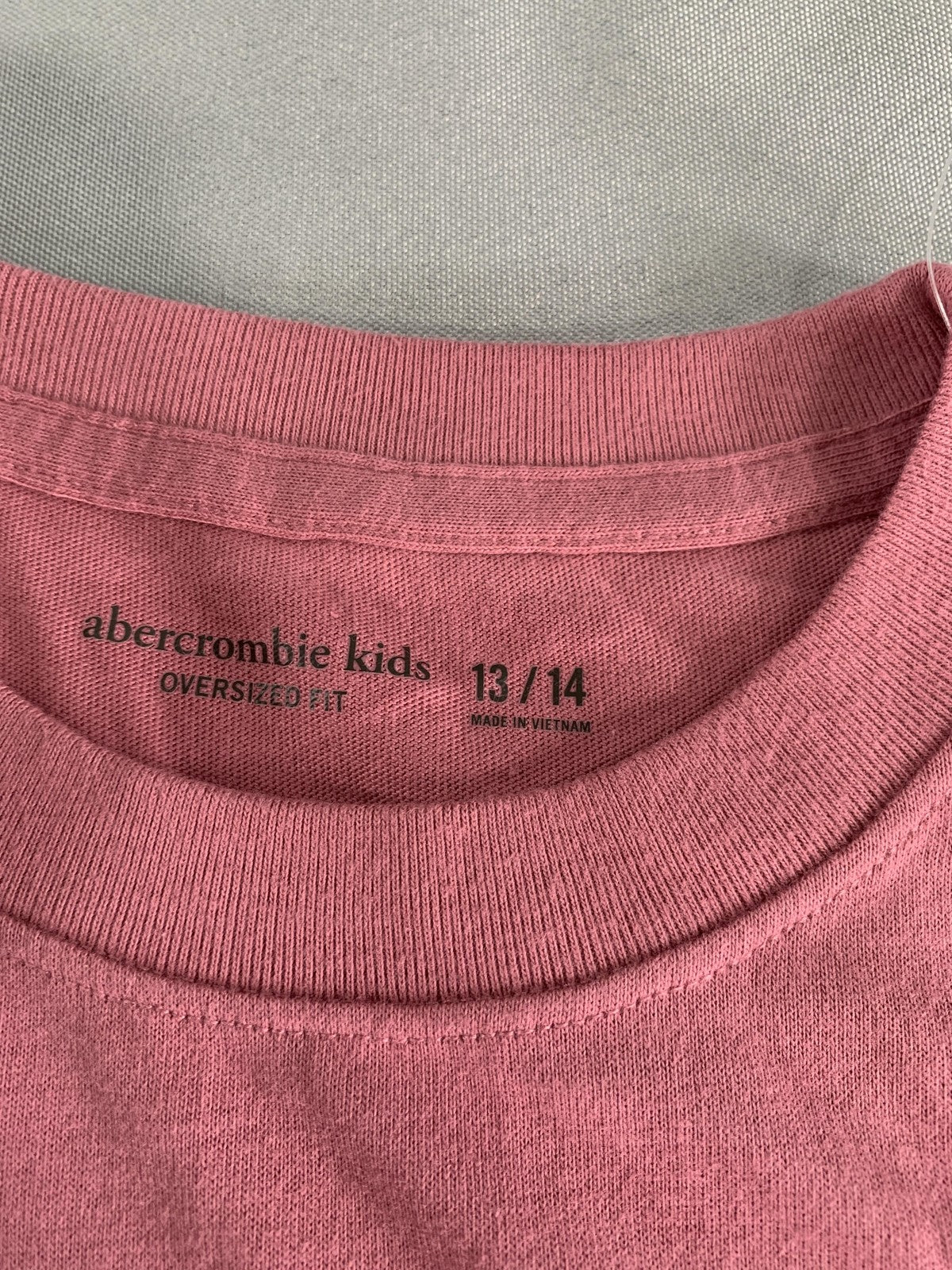 Abercrombie Kids Shirt Youth 13/14 Pink Snoopy Los Angeles Biker Club Oversized