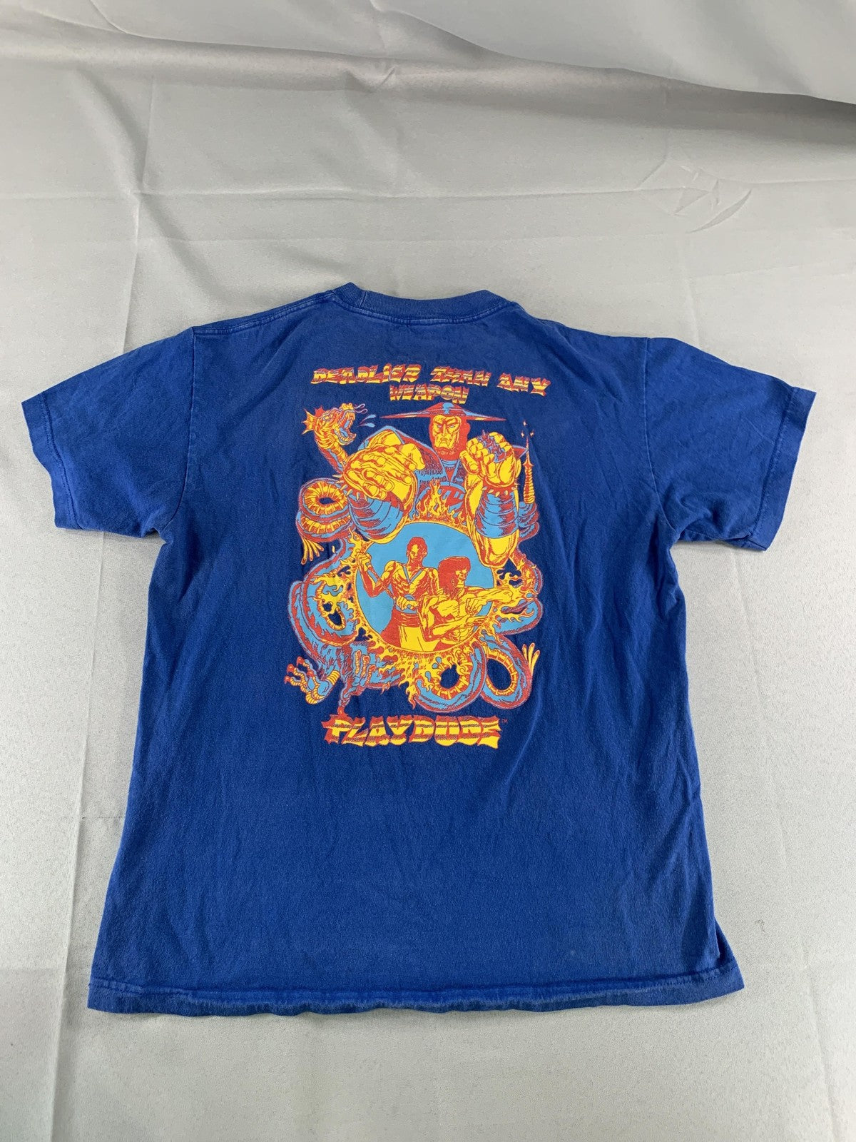 Playdude Shirt Mens Medium Deadlier Than Any Weapon Martial Arts Graphic Tee 100