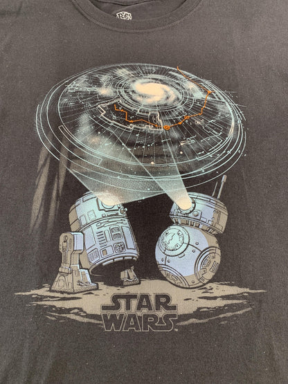Star Wars Shirt Mens Large Black Funko Pop Tees Smuggler's Bounty R2-D2 Graphic