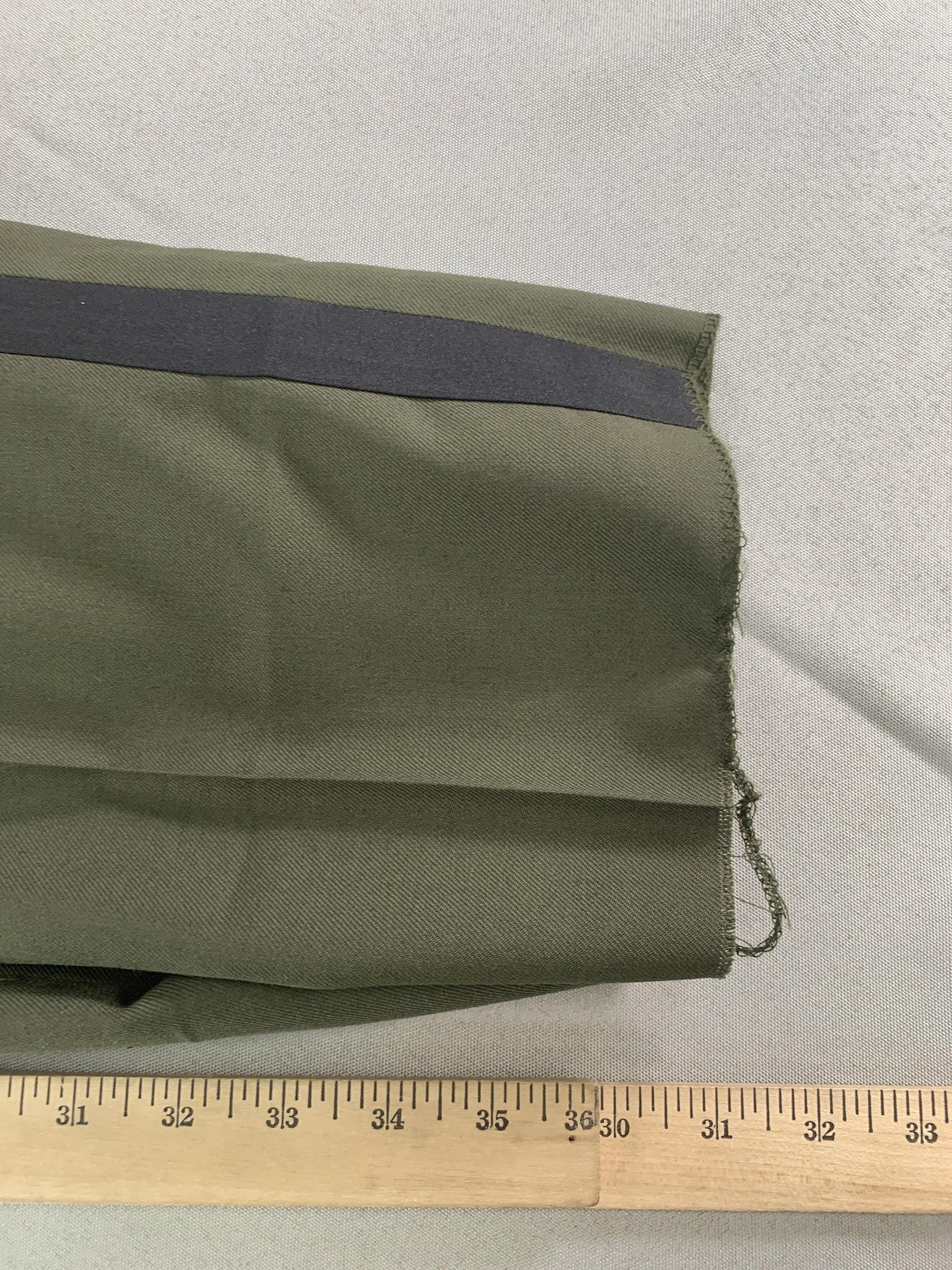 Southeastern Uniform Pants Womens 16 Green Wool Blend Black Stripe Dress code on