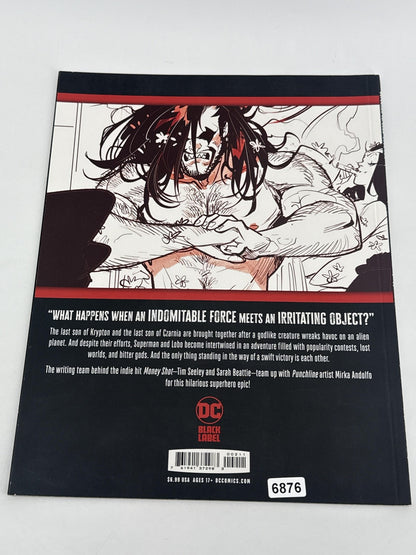 DC Comics Superman Vs Lobo Book Two #2 Black Label 2021 Comic DCU Batman Seeley