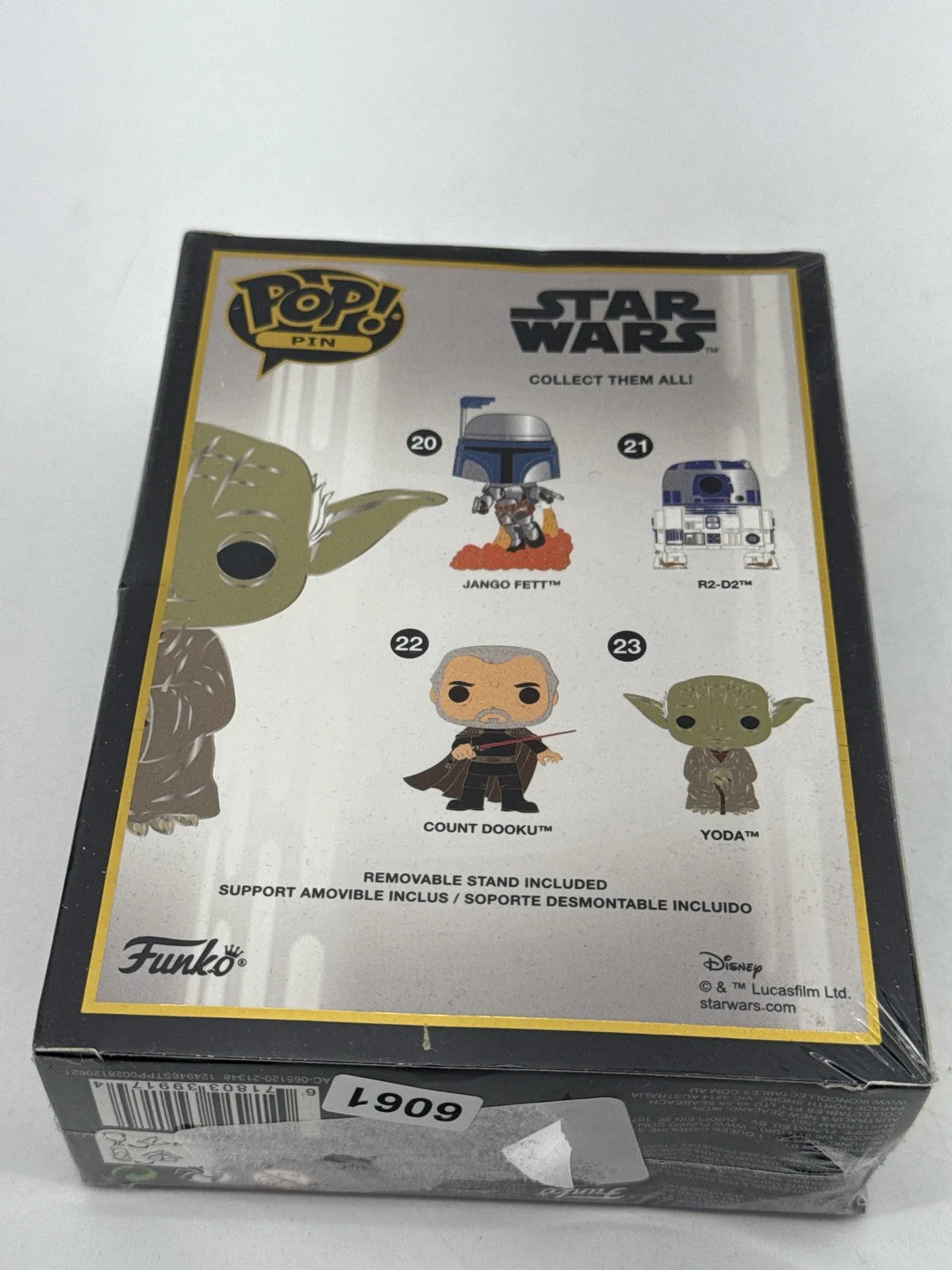 Funko POP! Pin Star Wars Yoda Enamel Pin #23 Disney Collectible Sealed Red NWT