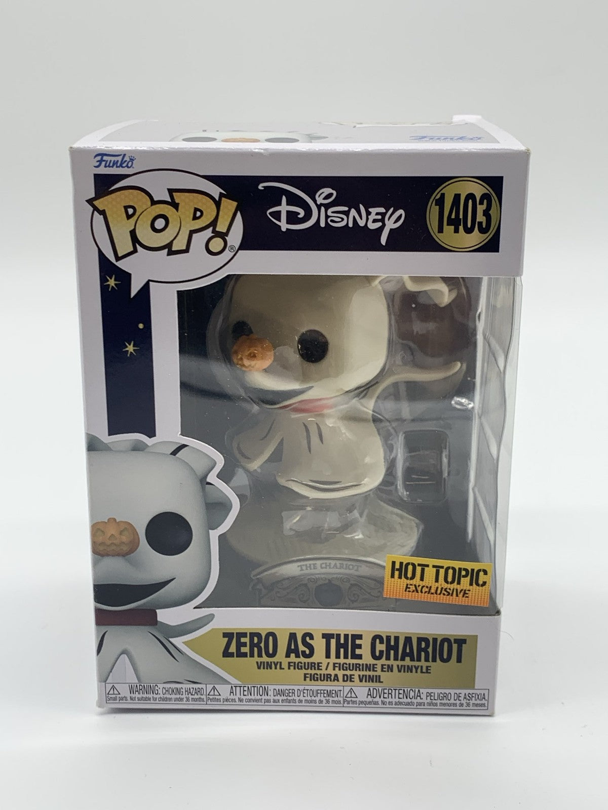 Funko Pop Zero as The Chariot #1403 Disney Nightmare Before Christmas HT Exclusi