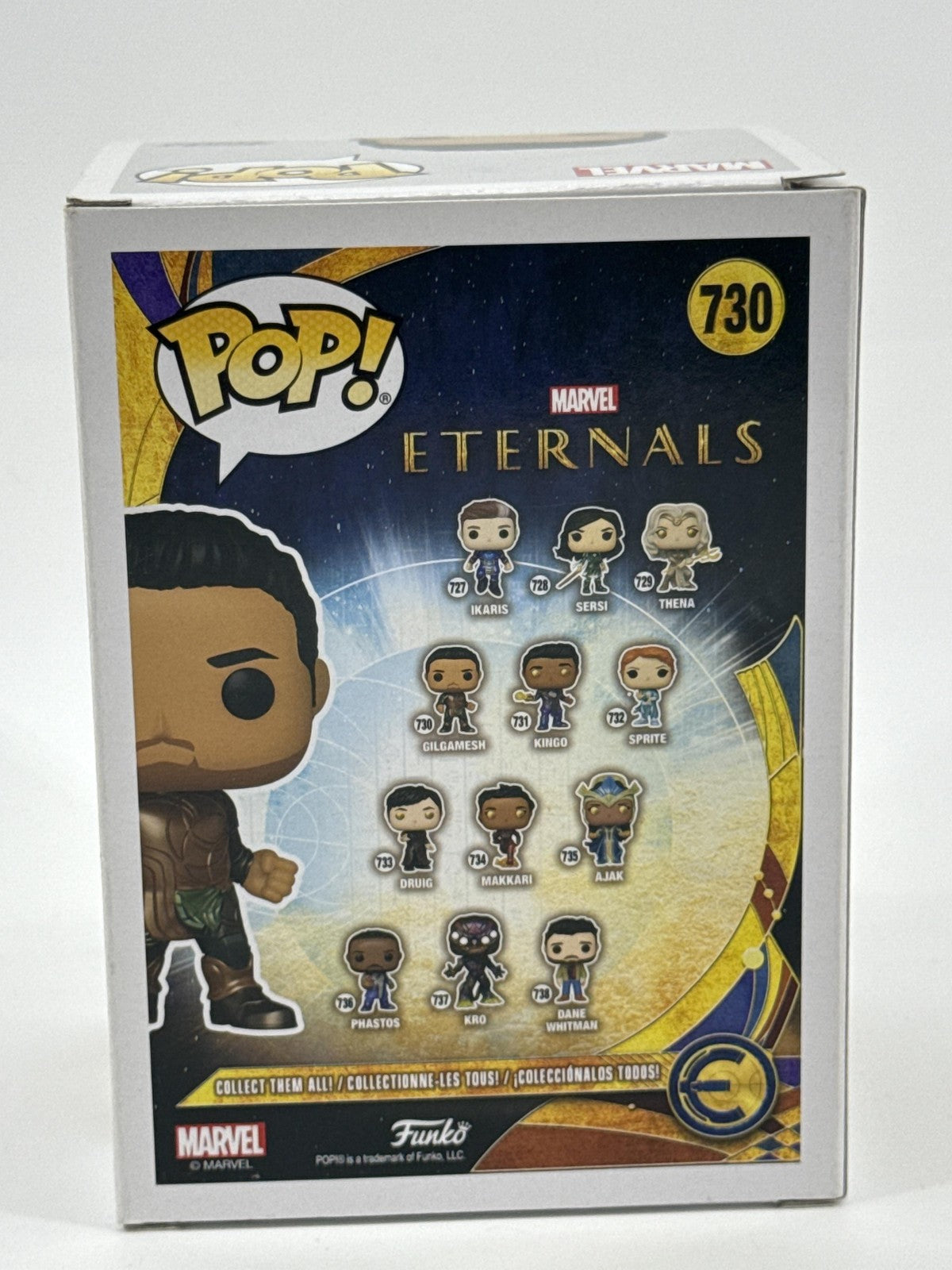 Funko Pop Marvel Eternals Gilgamesh #730 Vinyl Figure Standard Brown Common