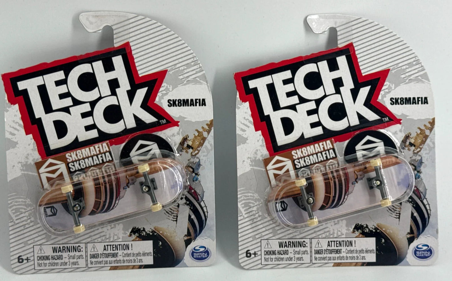 Tech Deck Fingerboard Lot of 2 SK8MAFIA Mini Skateboards Spin Master Sealed NIP