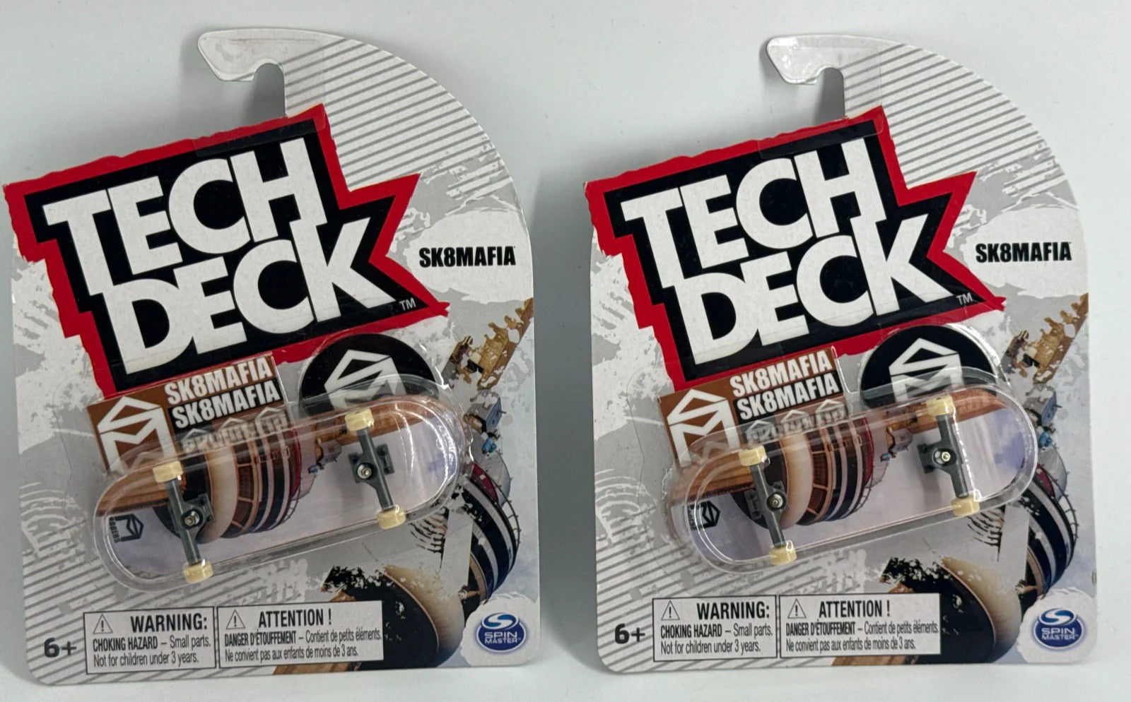 Tech Deck Fingerboard Lot of 2 SK8MAFIA Mini Skateboards Spin Master Sealed NIP