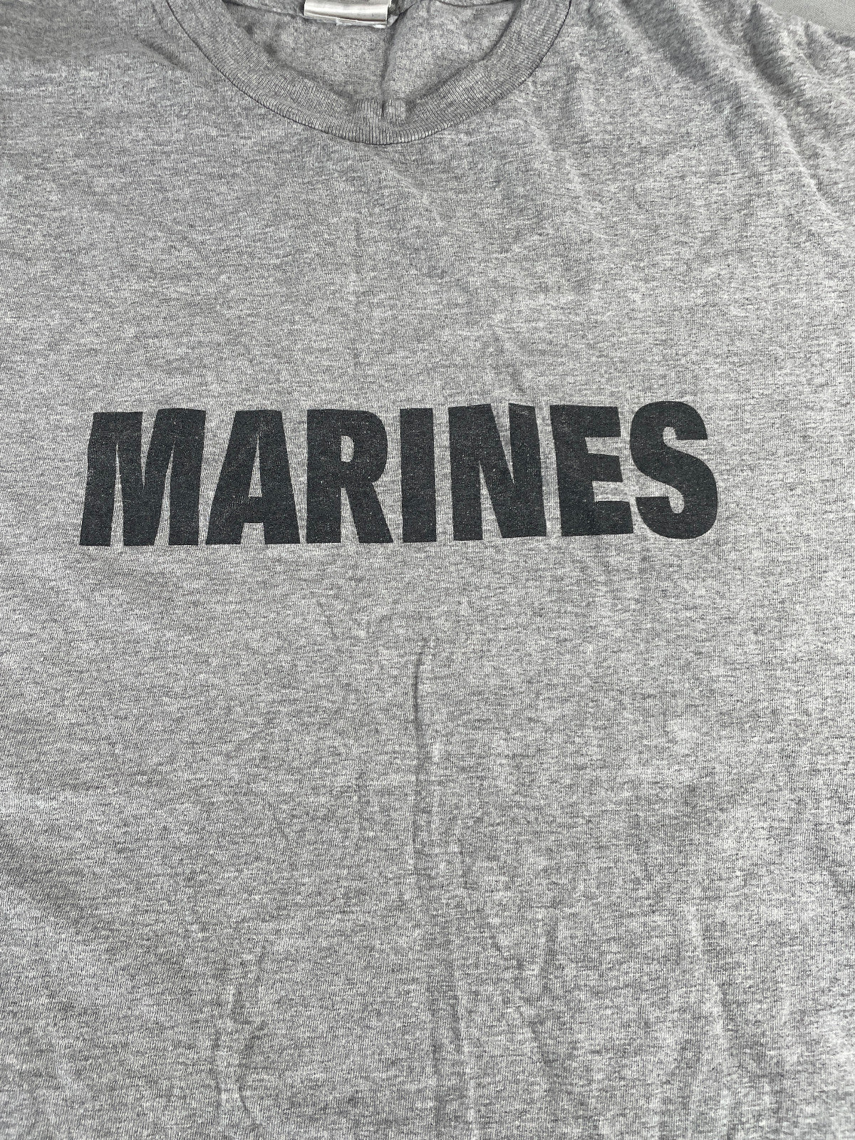 7.62 Design Marines T-Shirt XXL Gray Distinctive Military Graphic USA Cotton