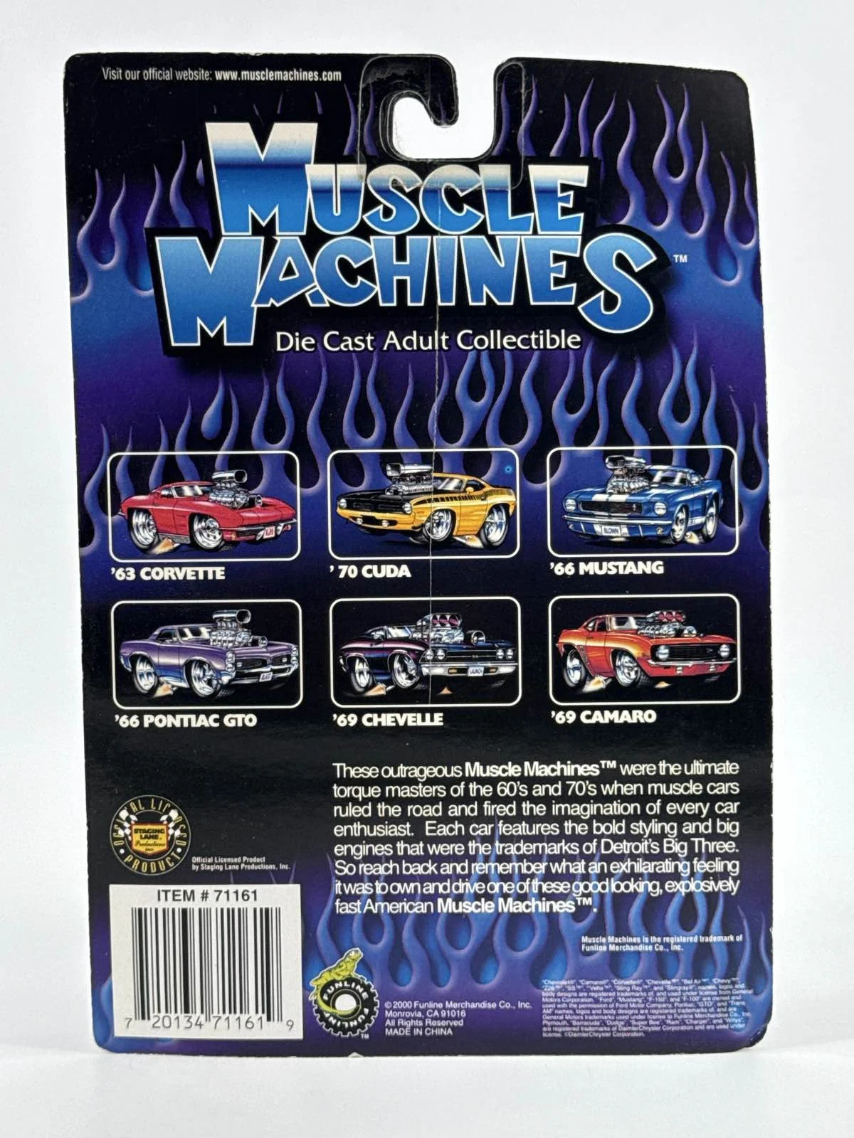 Muscle Machines 1966 Pontiac GTO Black 1:64 Diecast 00-12 Adult Collectible 164