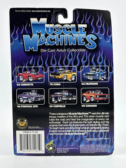 Muscle Machines 1966 Pontiac GTO Black 1:64 Diecast 00-12 Adult Collectible 164