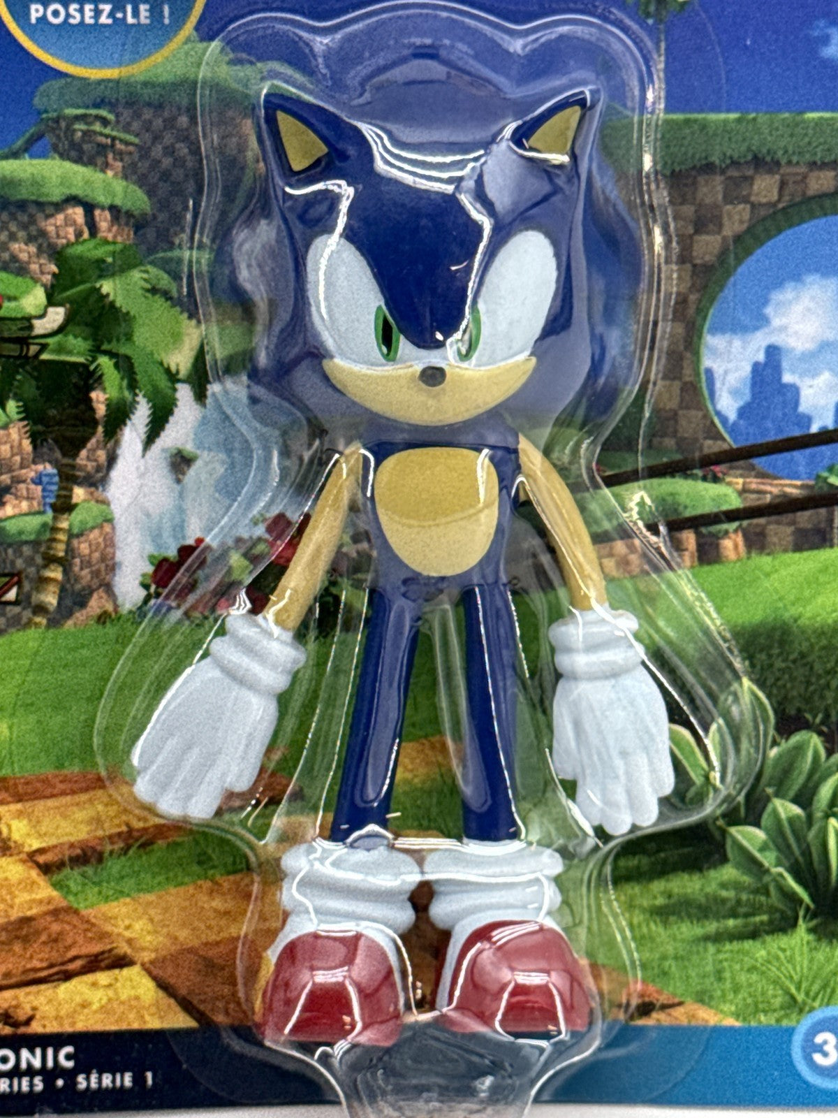 Lot of 2 Sega Sonic The Hedgehog Action Figure Blue Plastic Poseable Collectible