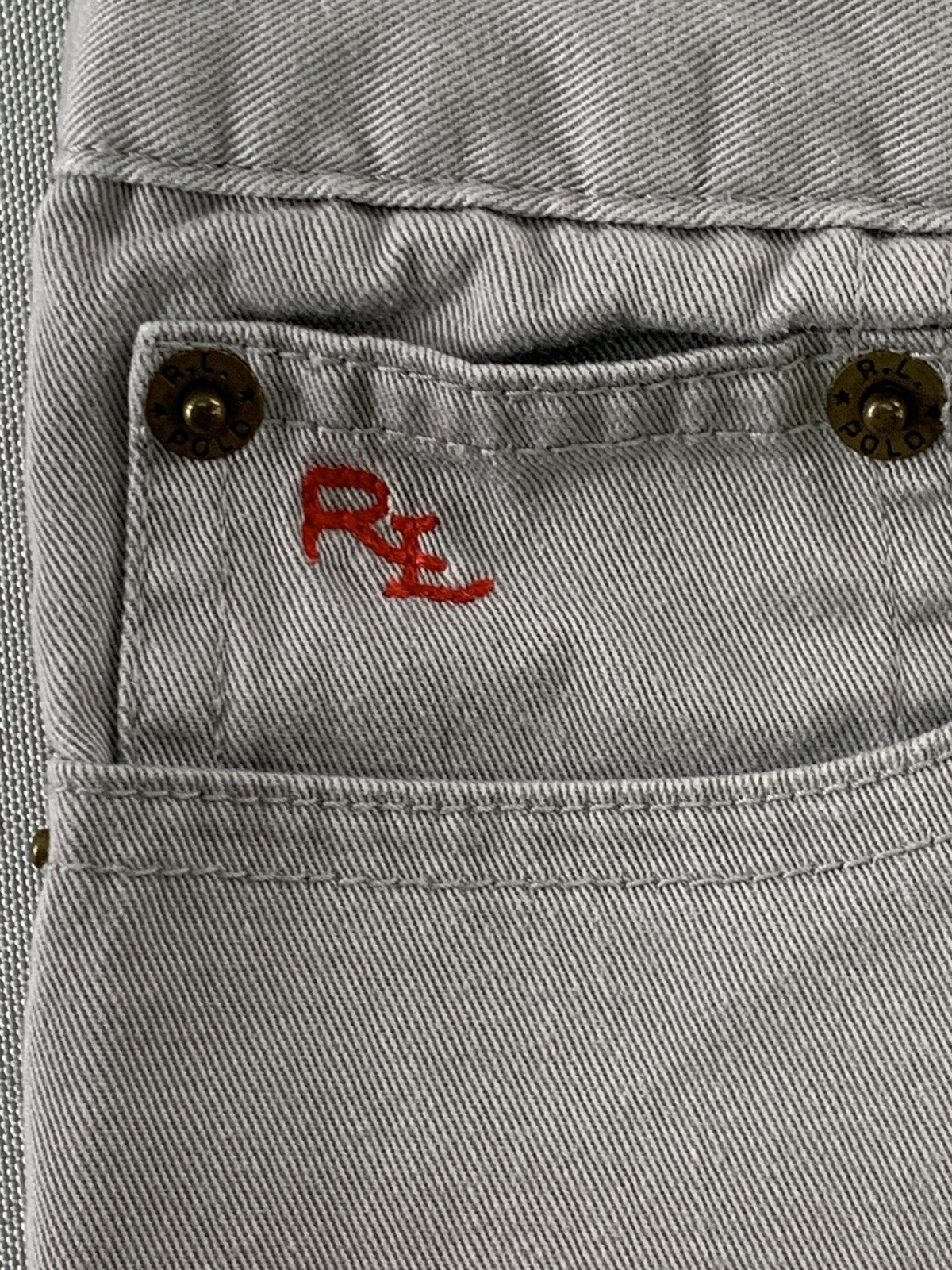 Polo Ralph Lauren Jeans Mens 34 Straight Fit Classic Five Pocket Embroidered RL