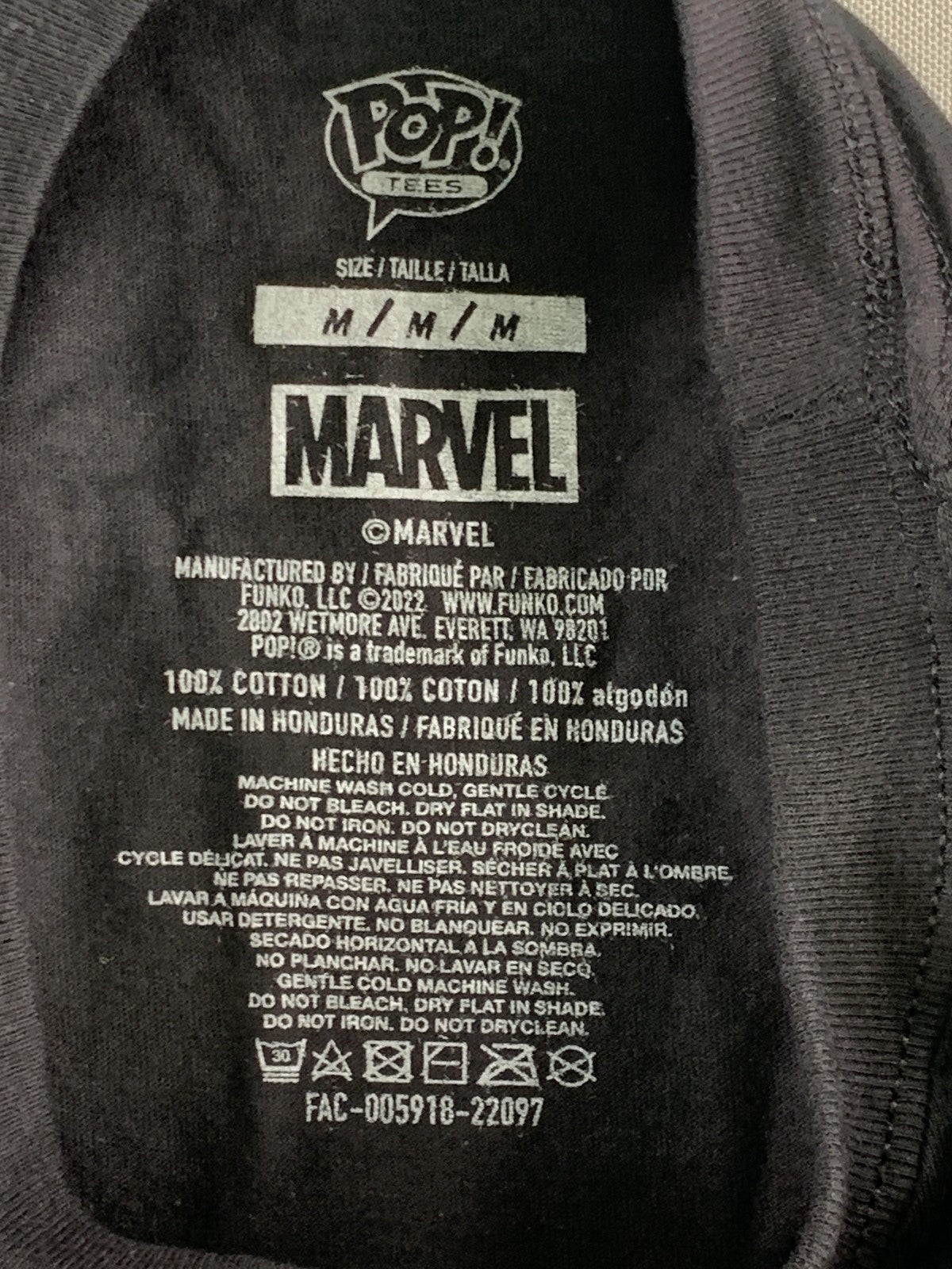 Marvel What If Infinity Killmonger Shirt Mens Medium Black Pop Tees Funko 2022